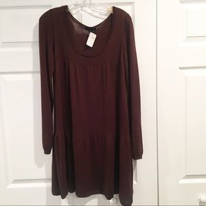 Cashmere Karoo Mark Eisen Brown Sweater Dress